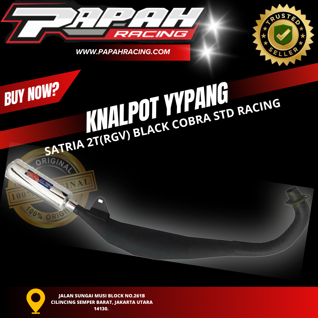 KNALPOT YYPANG SATRIA2T (RGV) BLACK COBRA STD RACING